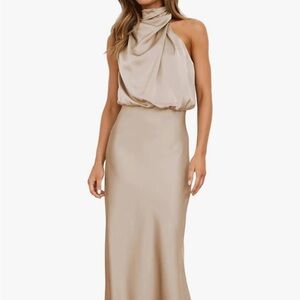 Elegant Mock Neck Dress